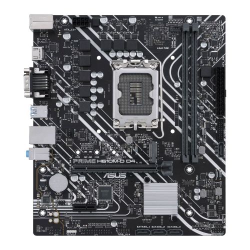 Asus PRIME H610M-D D4, Intel H610, 1700, Micro ATX, 2 DDR4, VGA, HDMI, PCIe4, 1x M.2 Asus PRIME H610M-D D4, Intel H610, 1700, Micro ATX, 2 DDR4, VGA, HDMI, PCIe4, 1x M.2